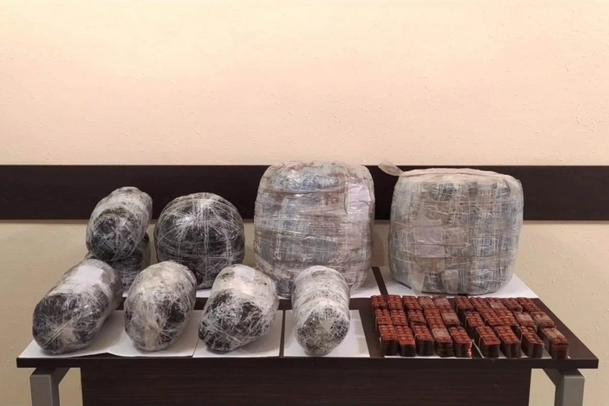 İrandan Azərbaycana narkotik keçirilməsinin qarşısı alınıb - FOTO