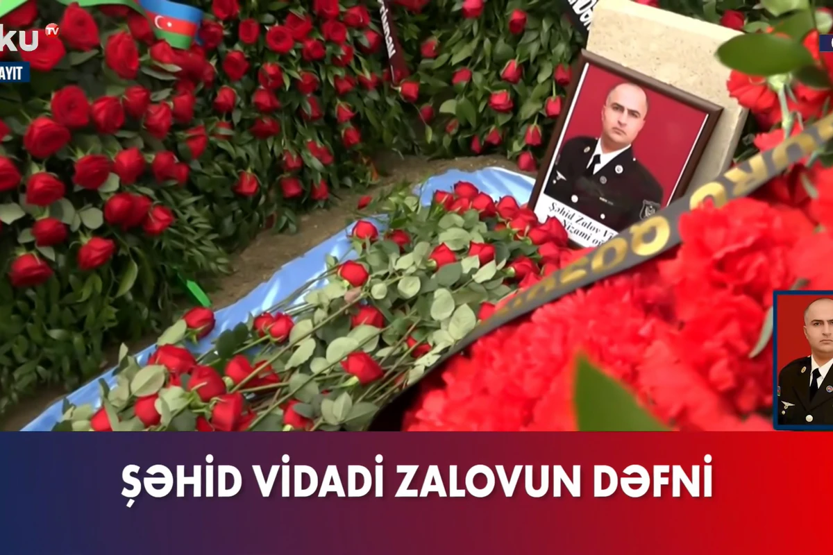 Şəhid Vidadi Zalov dəfn olunub - CANLI
