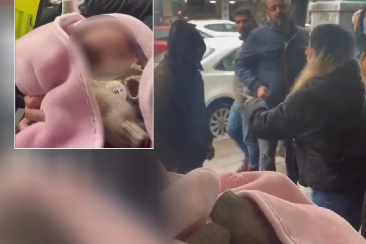 Narkoman ata ilə ana dalaşarkən 5 aylıq körpəni yerə atıblar - VİDEO