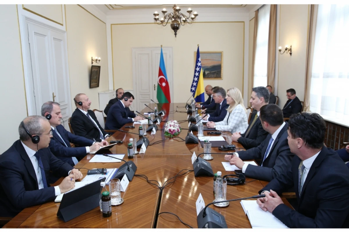 İlham Əliyevin Bosniya və Herseqovina lideri ilə geniş tərkibdə görüşü olub - YENİLƏNİB