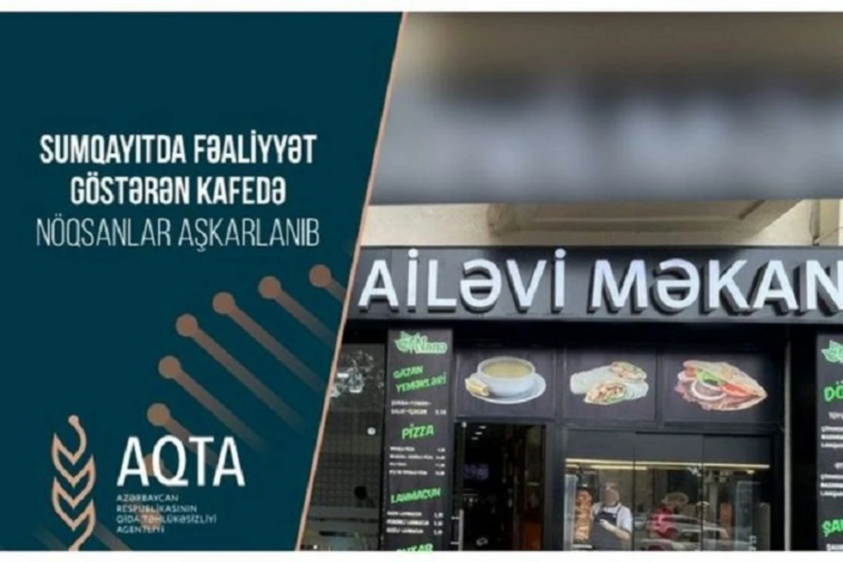 Sumqayıtda kafedə nöqsanlar aşkarlanıb