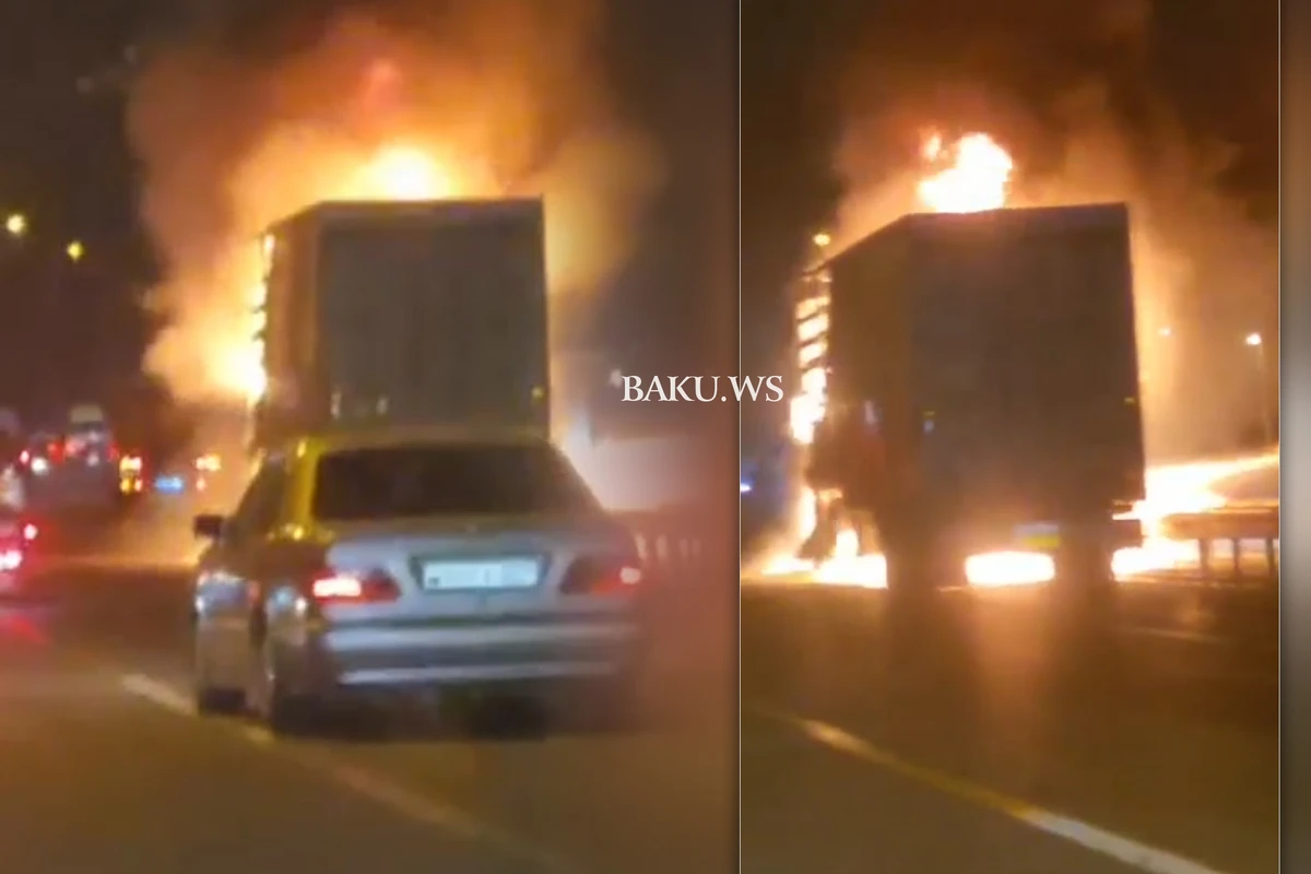 Bakı-Qazax yolunda qorxulu anlar -TIR dəhşət saçdı - VİDEO