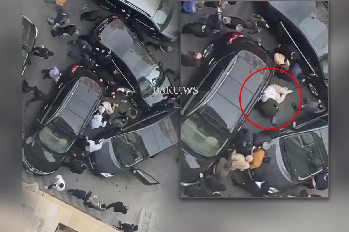 Жуткое ДТП в Баку: женщина оказалась под колесами автомобиля - Слабонервным не смотреть! - ВИДЕО