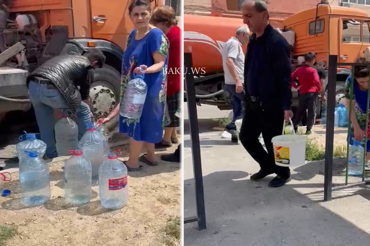 Lökbatanda yaşayanlar 5 gündür susuzdur - SƏBƏB/VİDEO