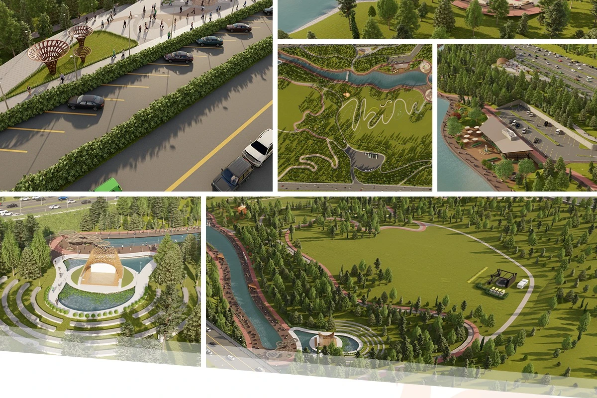 Azərbaycanda yeni salınacaq park BELƏ OLACAQ - FOTOLAR