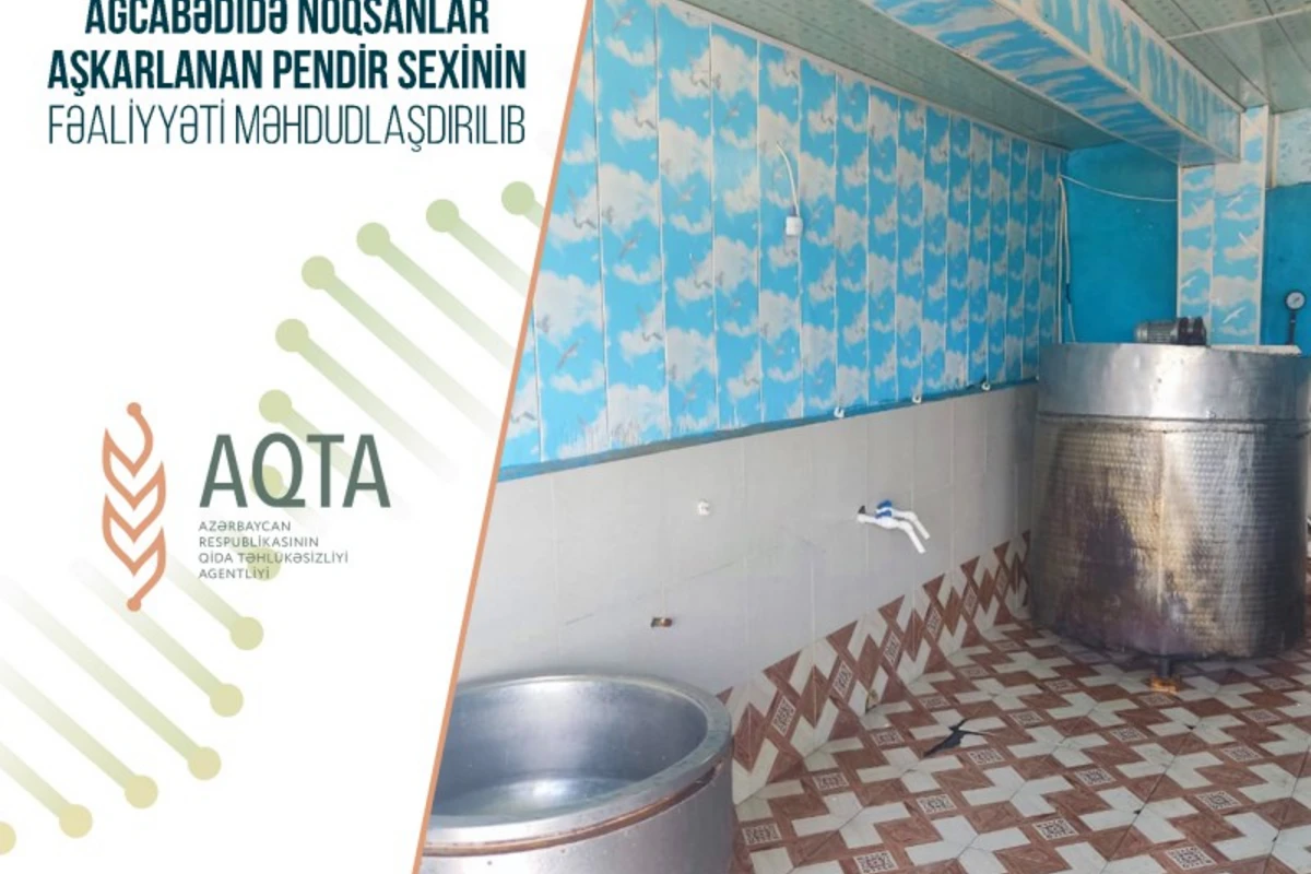 Antisanitar şəraitdə pendir hazırlanmasının qarşısı alınıb - FOTO