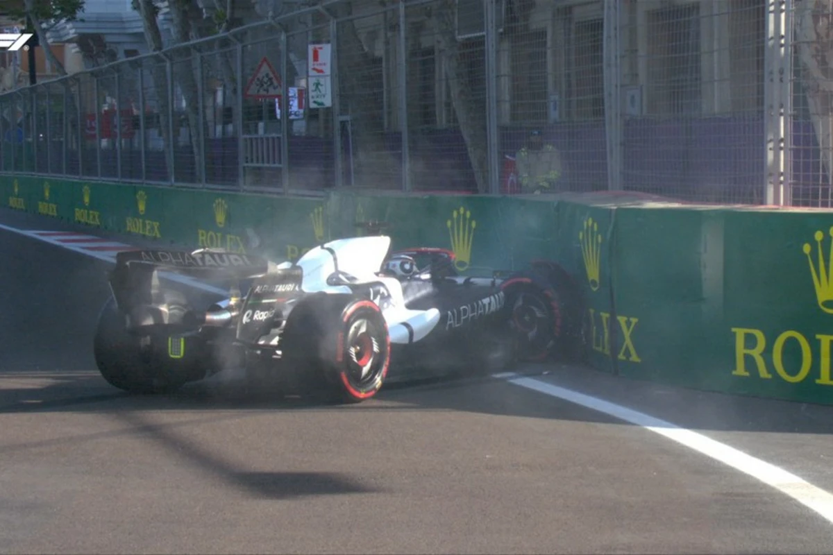 Formula 1: Niderlandlı sürücü sıralama turunda qəza törədib Formula 1: Niderlandlı sürücü sıralama turunda qəza törədib