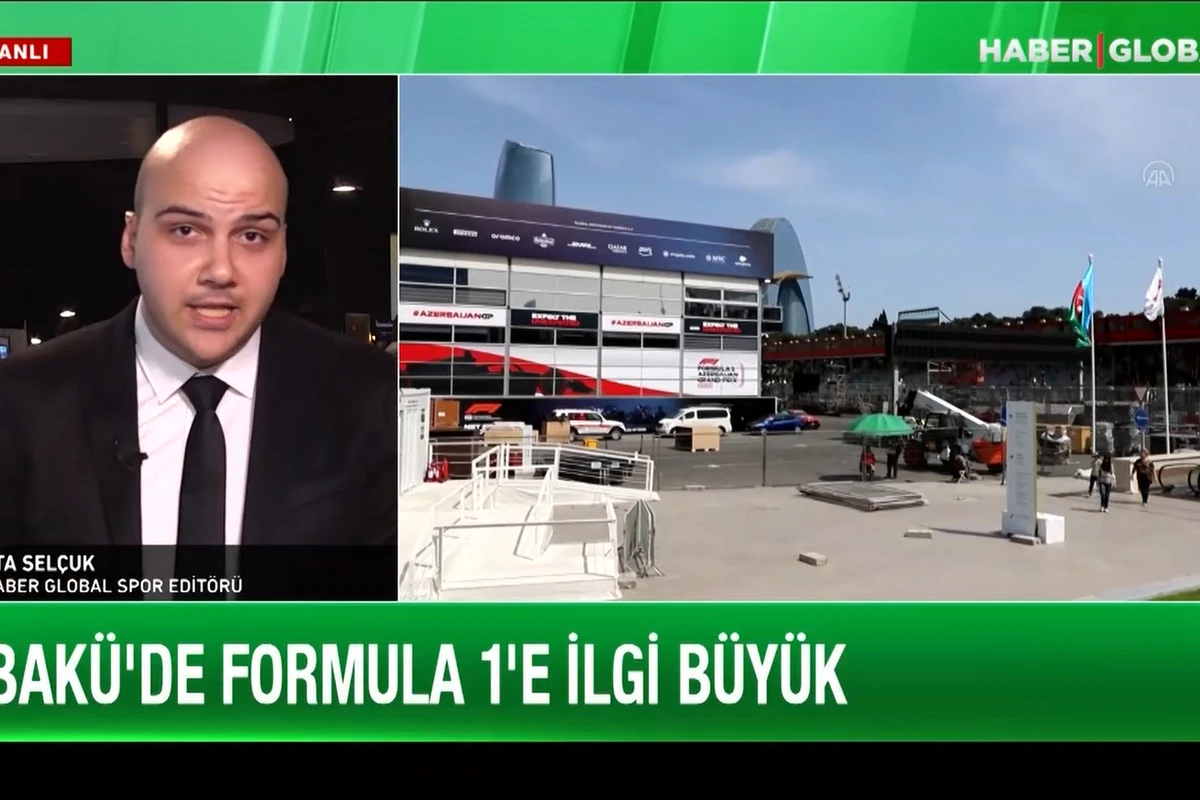 Haber Global вышел в прямой эфир из Баку: Азербайджан переживает волнение Формулы-1 - ВИДЕО