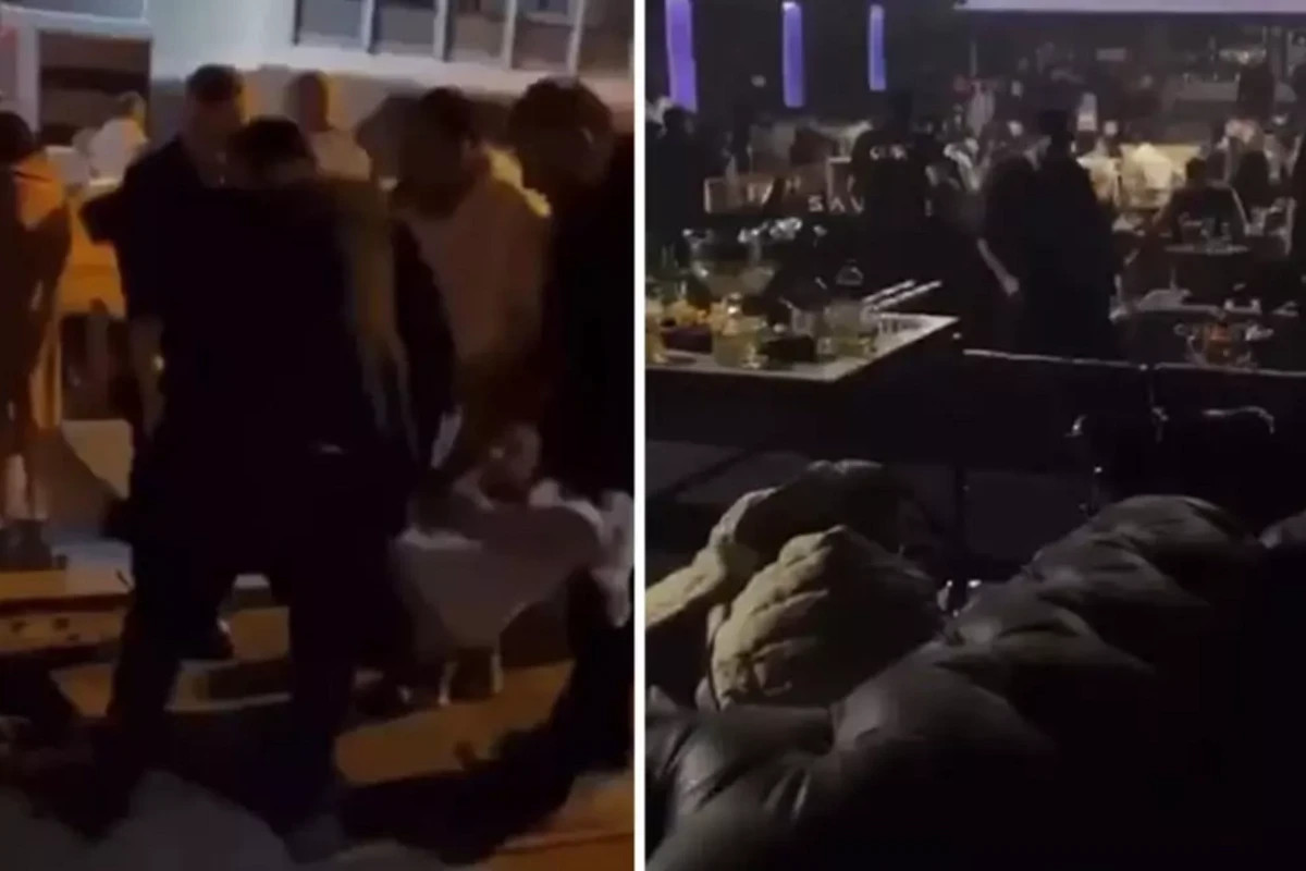 Gecə klubunda mübahisə qanla bitdi: Yaralananlar var - FOTO
