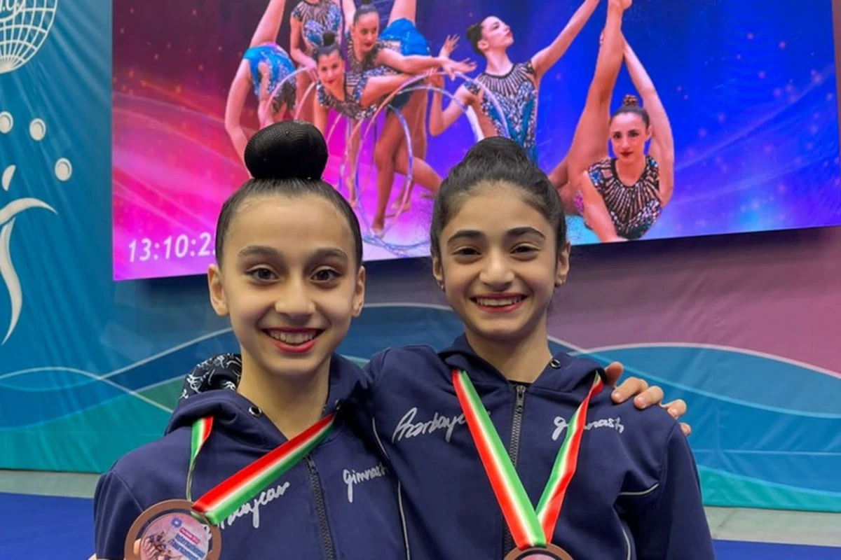 Azərbaycanın bədii gimnastları beynəlxalq turnirdə bürünc medal qazanıblar - FOTO