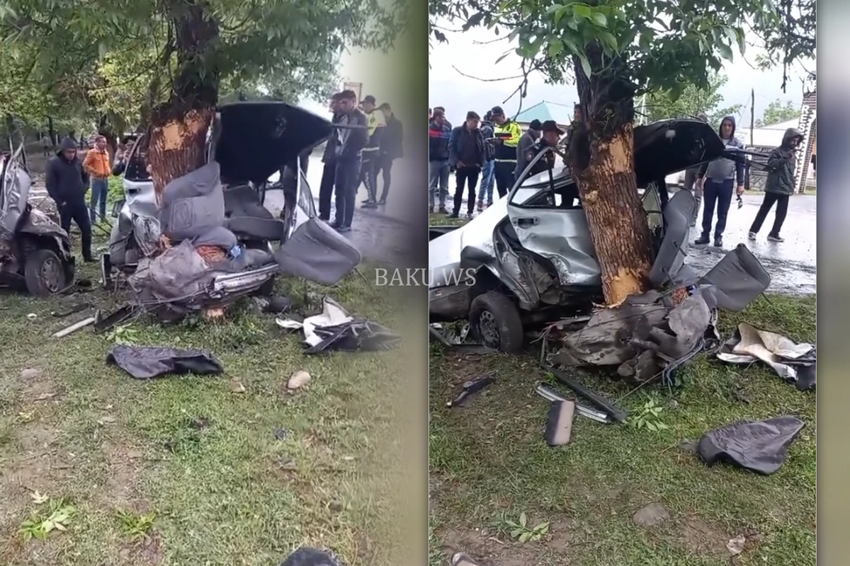 ДТП в Азербайджане: автомобиль разорвало пополам, есть погибшие - ВИДЕО ДТП в Азербайджане: автомобиль разорвало пополам, есть погибшие - ВИДЕО