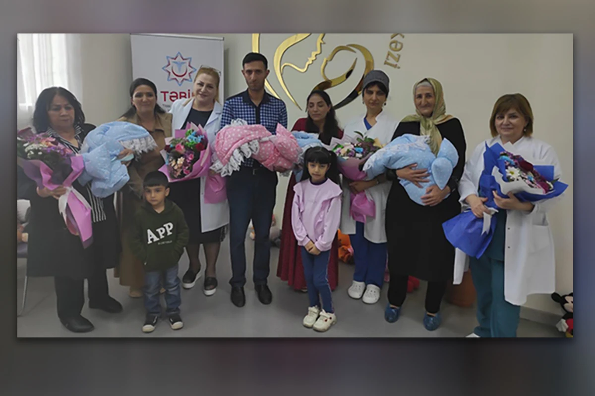 Bakıda doğulan dördəmlərin vəziyyəti açıqlandı - FOTO - YENİLƏNİB