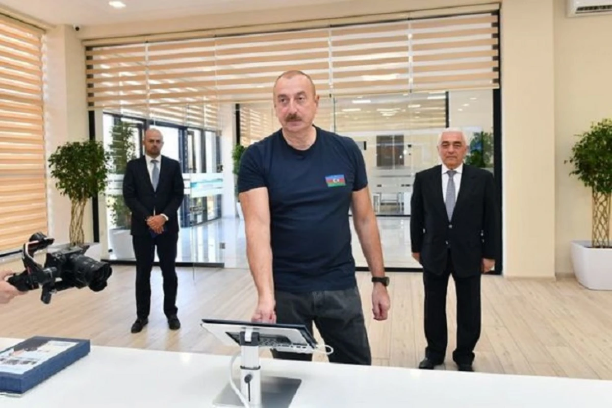 Президент Ильхам Алиев открыл 330-киловольтную узловую подстанцию Джебраил - ФОТО