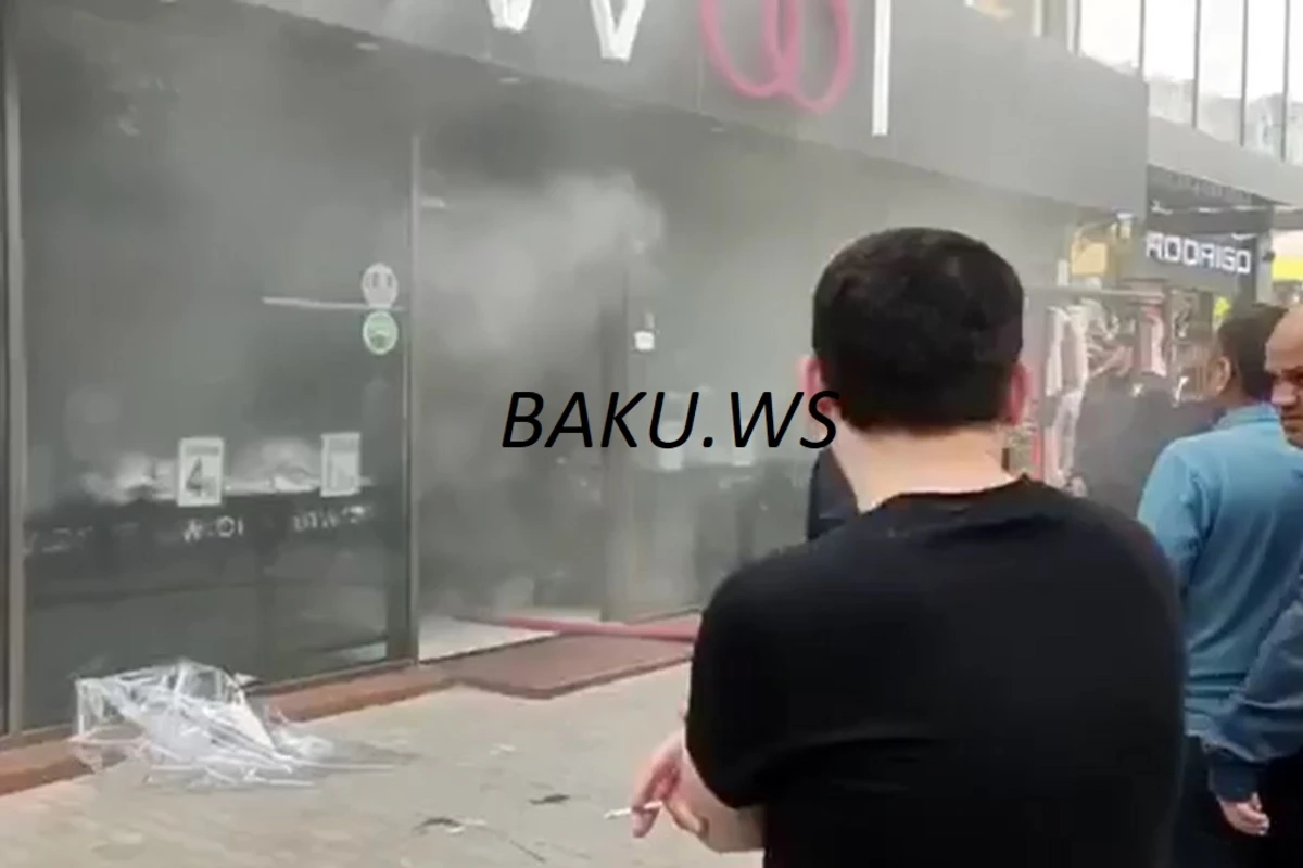 Bakıda mağazada yanğın baş verib - FOTO/VİDEO - YENİLƏNİB