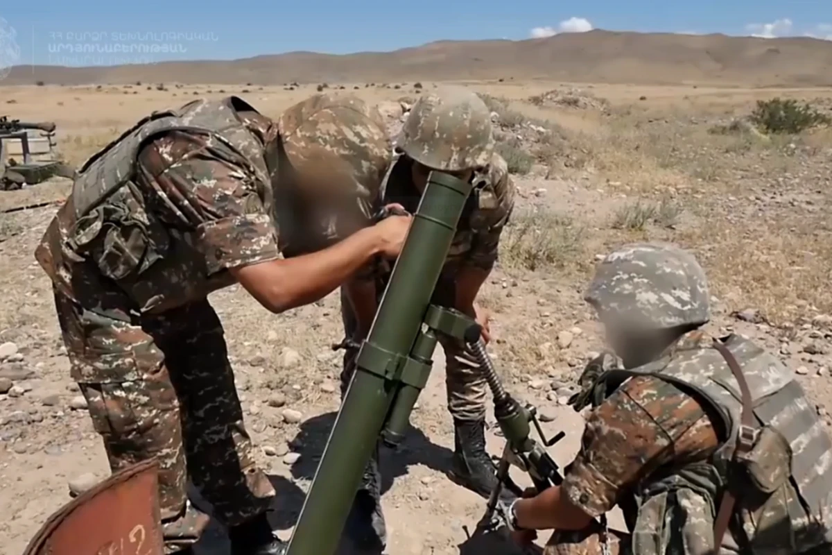 Ermənistan ordumuzun mövqelərini minaatanlardan atəşə tutur - RƏSMİ