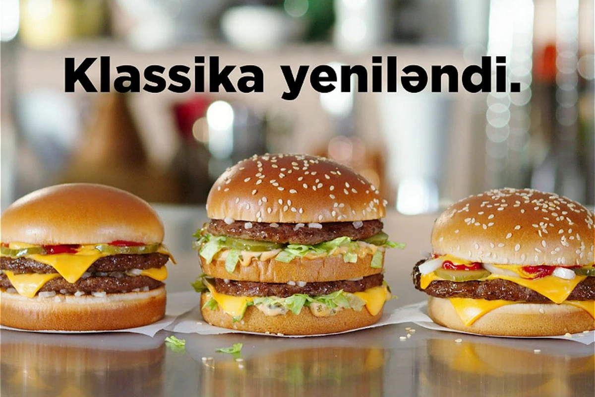 Klassika yeniləndi! - “McDonald's” tarixdə ilk dəfə klassik burgerlərin reseptinə və hazırlanma texnologiyasına dəyişiklik edib - VİDEO Klassika yeniləndi! - “McDonald's” tarixdə ilk dəfə klassik burgerlərin reseptinə və hazırlanma texnologiyasına dəyişiklik edib - VİDEO