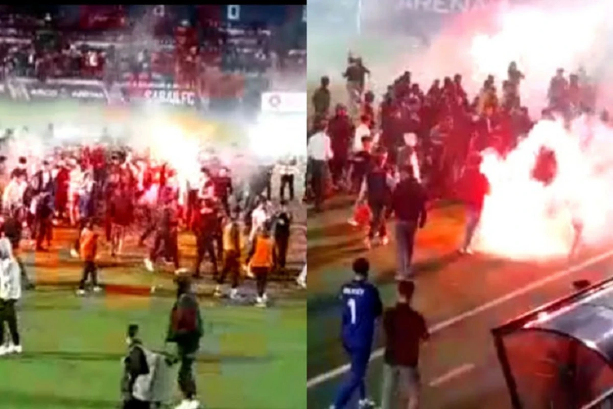 “Qarabağ” çempion oldu, azarkeşlər meydançaya axışdı - VİDEO