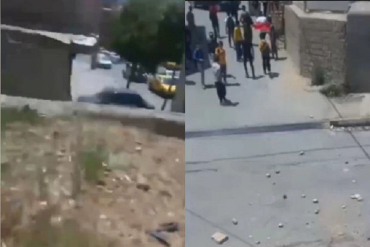 Güney Azərbaycanda etirazçılar yolu bağladılar - VİDEO