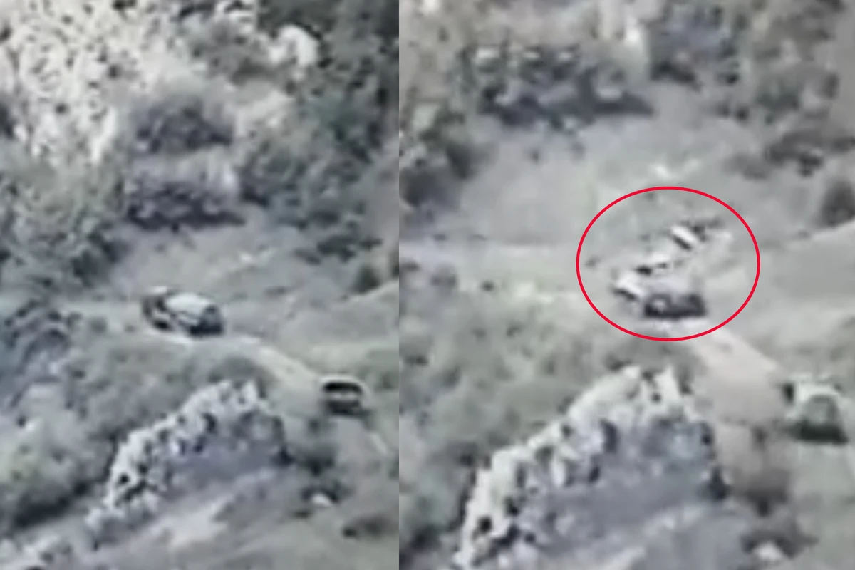 Армяне продолжают незаконные перевозки в Карабахе в сопровождении российских миротворцев - ВИДЕО