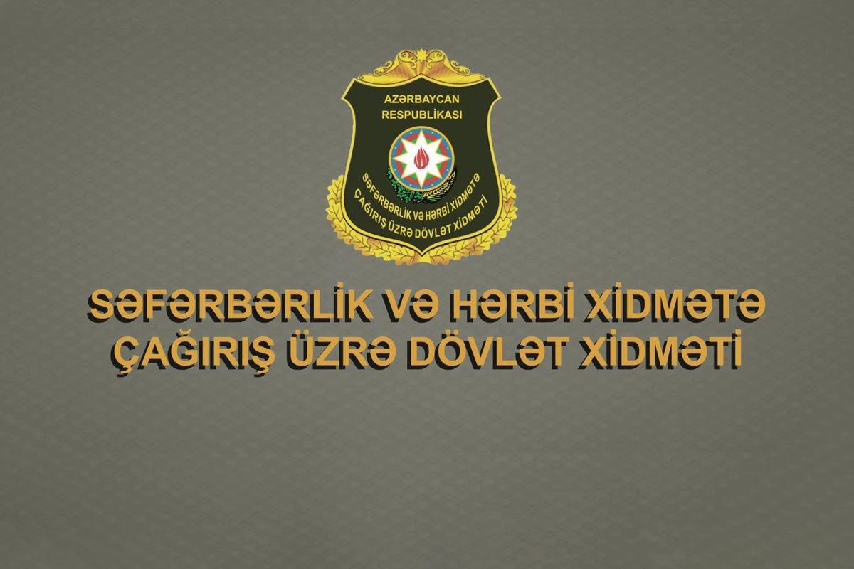 Səfərbərlik və Hərbi Xidmətə Çağırış üzrə Dövlət Xidməti rəisinə yeni müavin təyin edilib Səfərbərlik və Hərbi Xidmətə Çağırış üzrə Dövlət Xidməti rəisinə yeni müavin təyin edilib