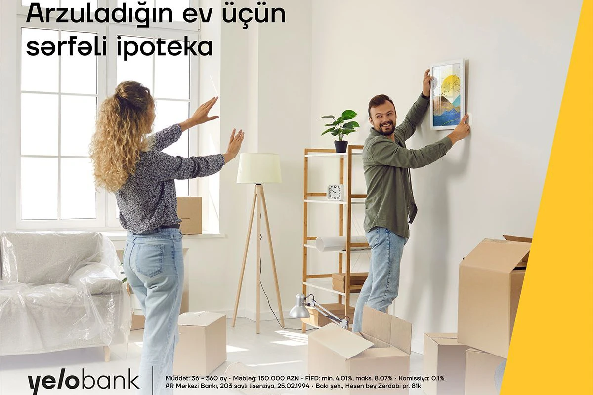 Yeni eviniz Yelo Bankdan olsun