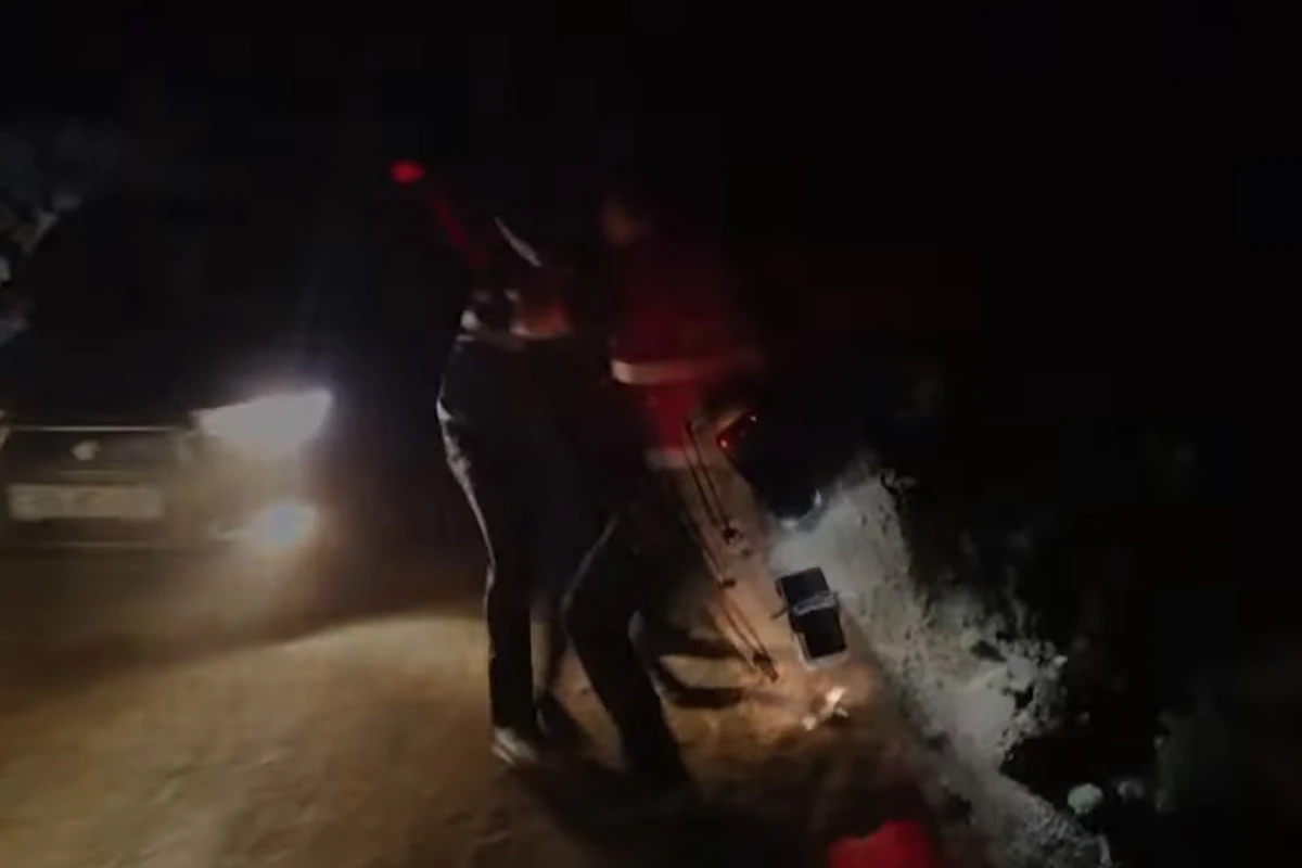 Polisin Yaşma bağlarındakı əməliyyatından ANBAAN GÖRÜNTÜLƏR - VİDEO