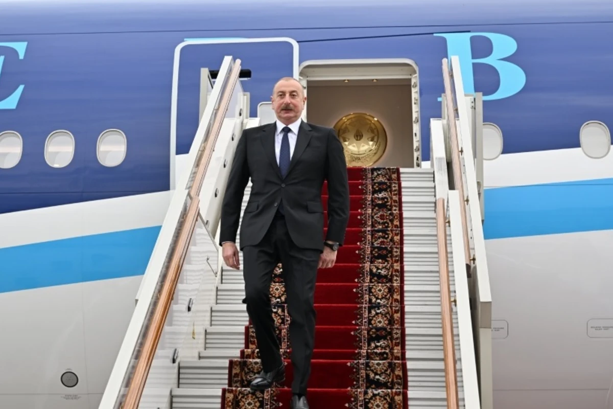 Prezident İlham Əliyevin Rusiyaya işgüzar səfəri başladı - FOTO