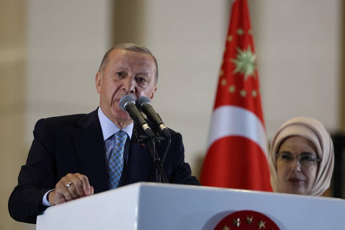Ərdoğan Prezident Külliyəsində qələbə çıxışı edib - VİDEO