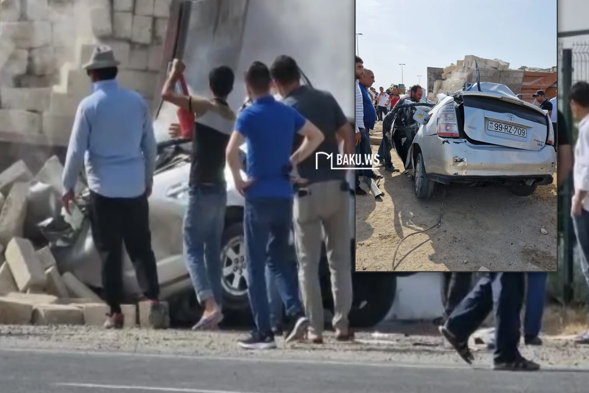 Bakıda Priusun iştirakı ilə dəhşətli qəza  - FOTO/VİDEO