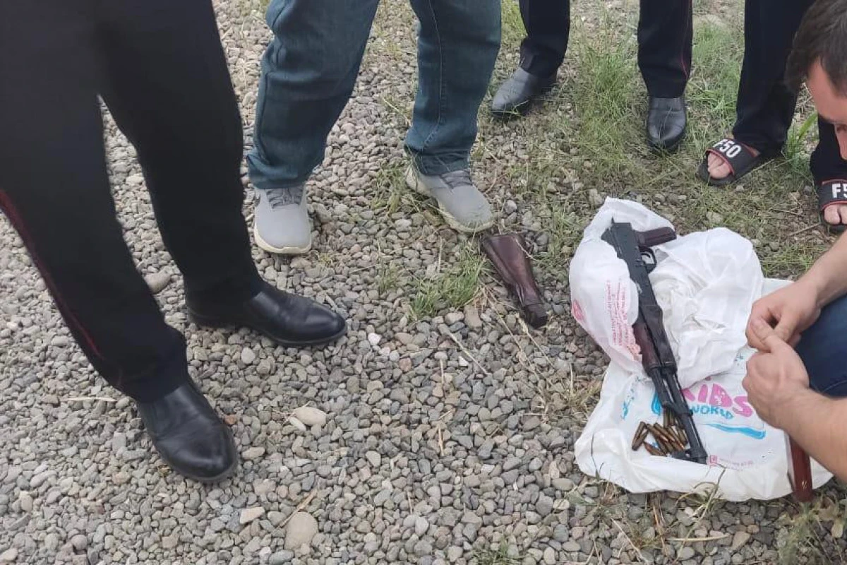 Goranboy sakinində avtomat və narkotik aşkarlanıb - FOTO
