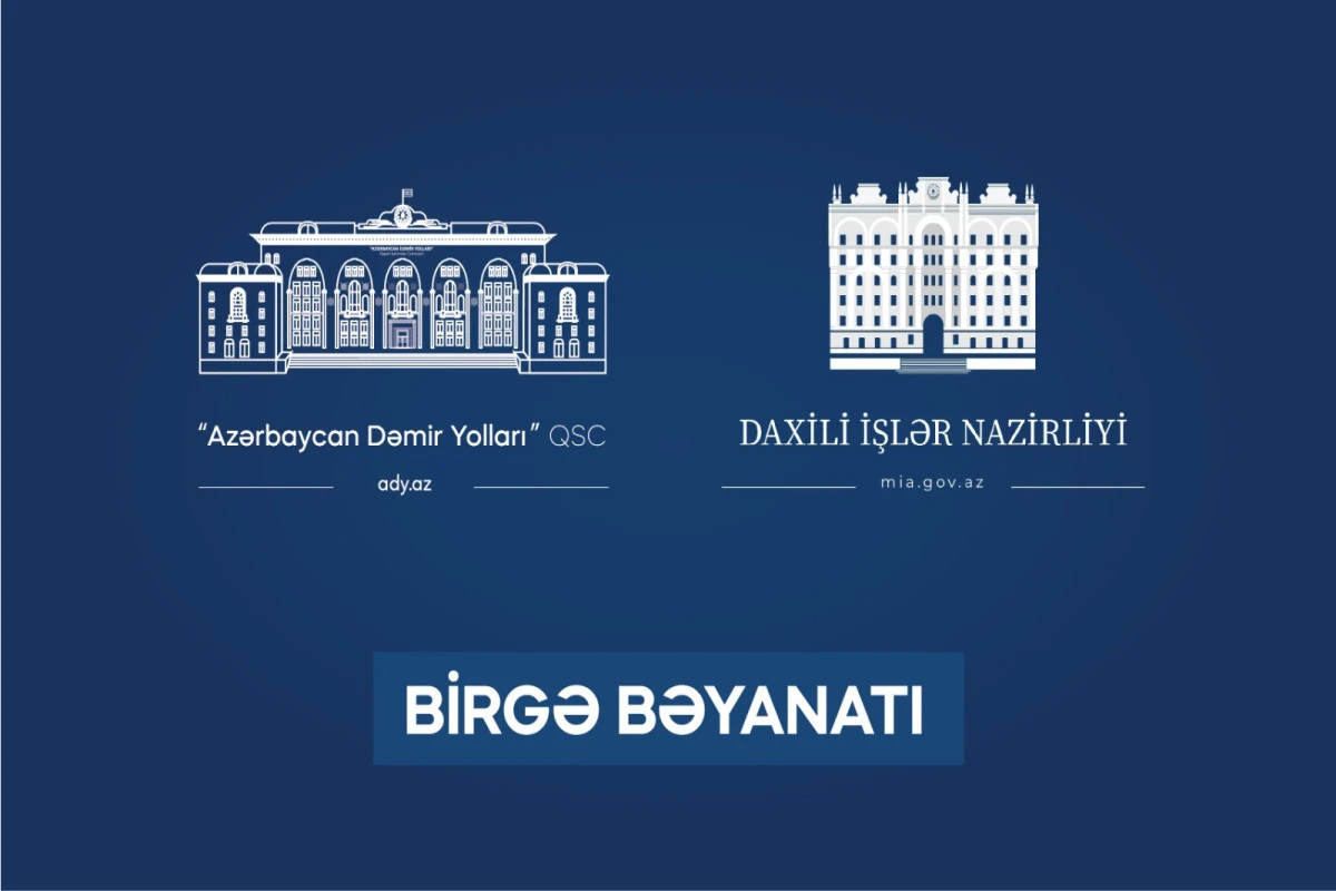 Azərbaycanda naməlum şəxs dəmiryolu keçidinə hücum edib - ADY və DİN-in birgə bəyanatı