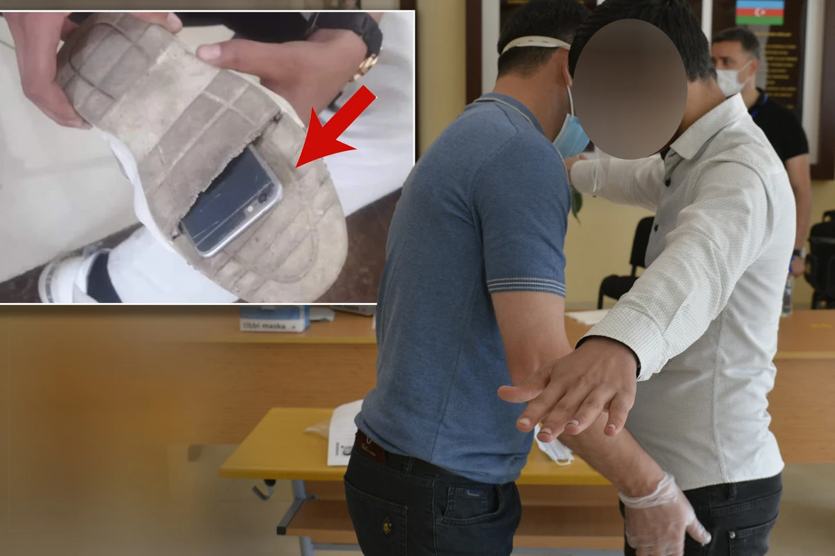 Dünənki qəbul imtahanında abituriyentdən ağlasığmaz telefon keçirmə cəhdi - FOTO