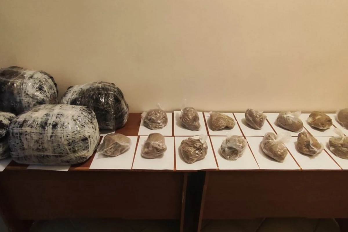 İrandan Naxçıvana 31 kq narkotik keçirilməsinin qarşısı alınıb - FOTO