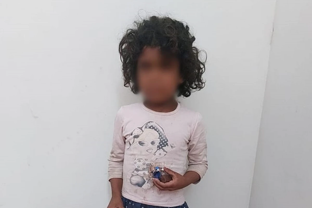 Bakıda diləndirilən uşaq sığınacağa təhvil verildi - FOTO
