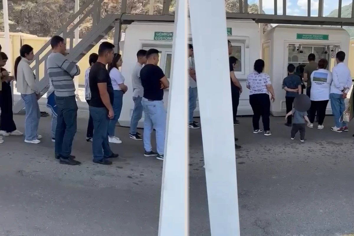 Qarabağın erməni sakinləri “Laçın” sərhəd-buraxılış məntəqəsindən maneəsiz keçirlər - VİDEO
