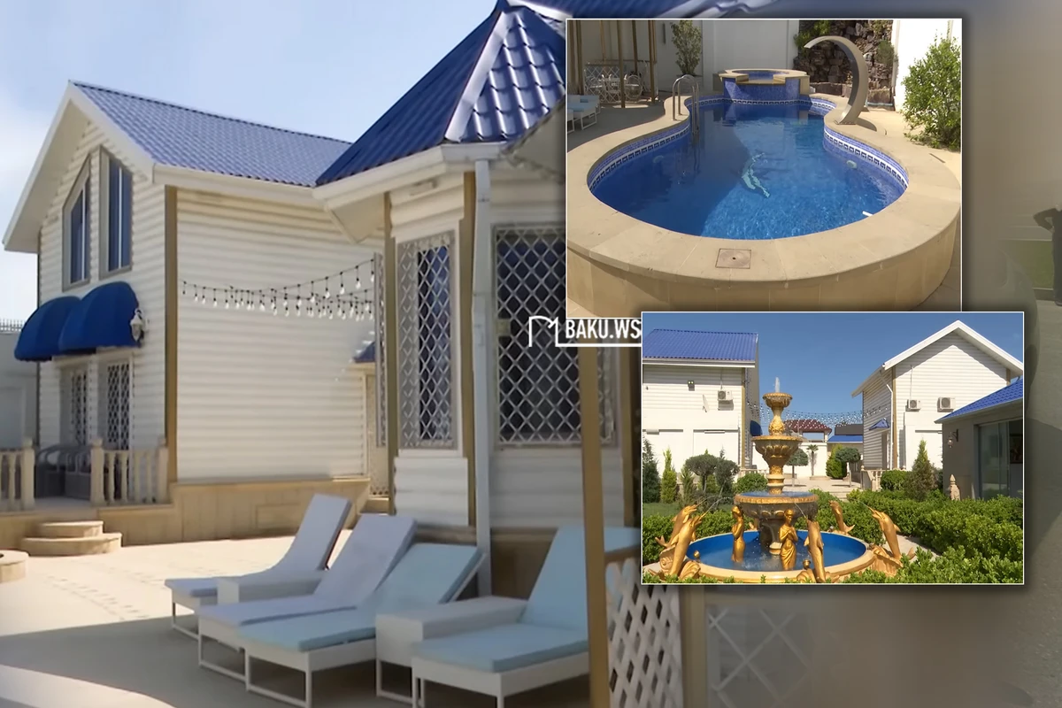 Tolikin dəbdəbəli BAĞ EVİNİN GÖRÜNTÜLƏRİ - VİDEO