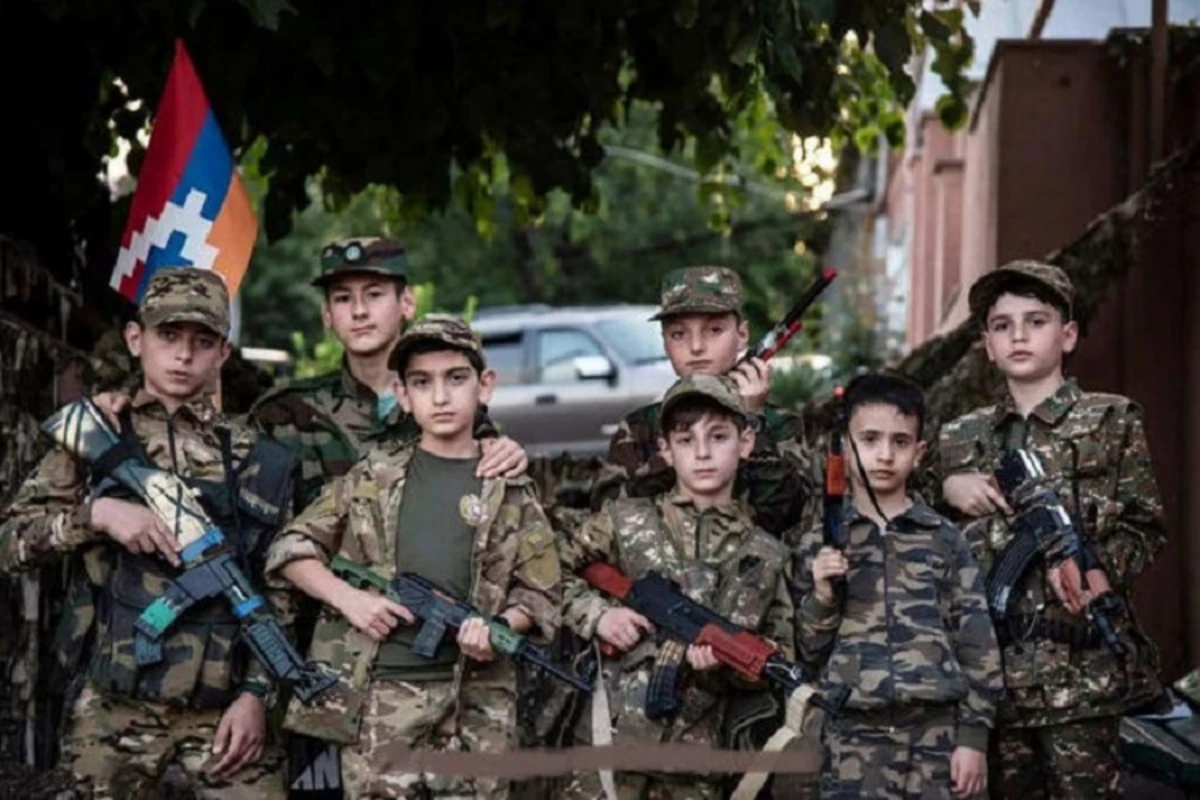 Армяне привлекают детей к военной деятельности в Карабахе - ФОТО/ВИДЕО