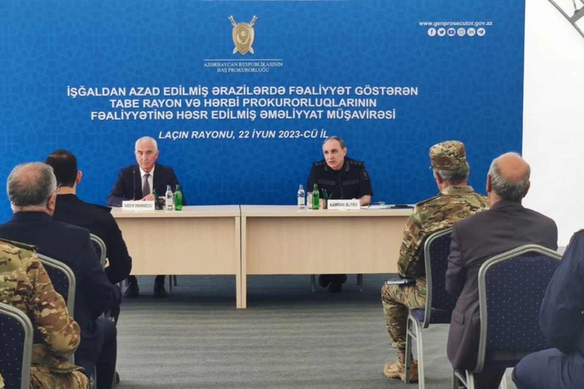 Kamran Əliyev Laçında əməliyyat müşavirəsi keçirib - FOTO