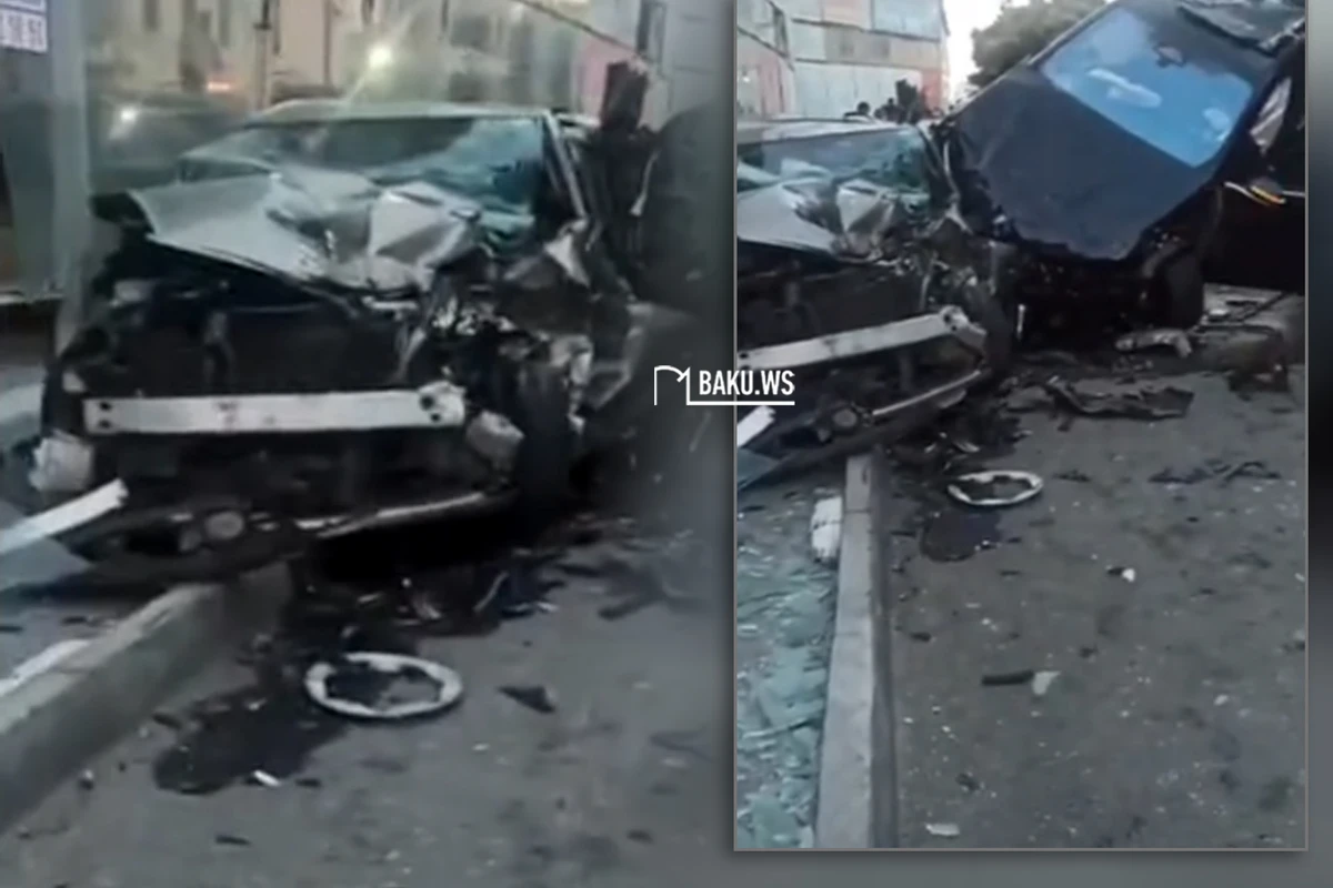 Bakıda qadın sürücü  idarə etdiyi “BMW”si ilə moped sürücüsünü vurub öldürdü - VİDEO