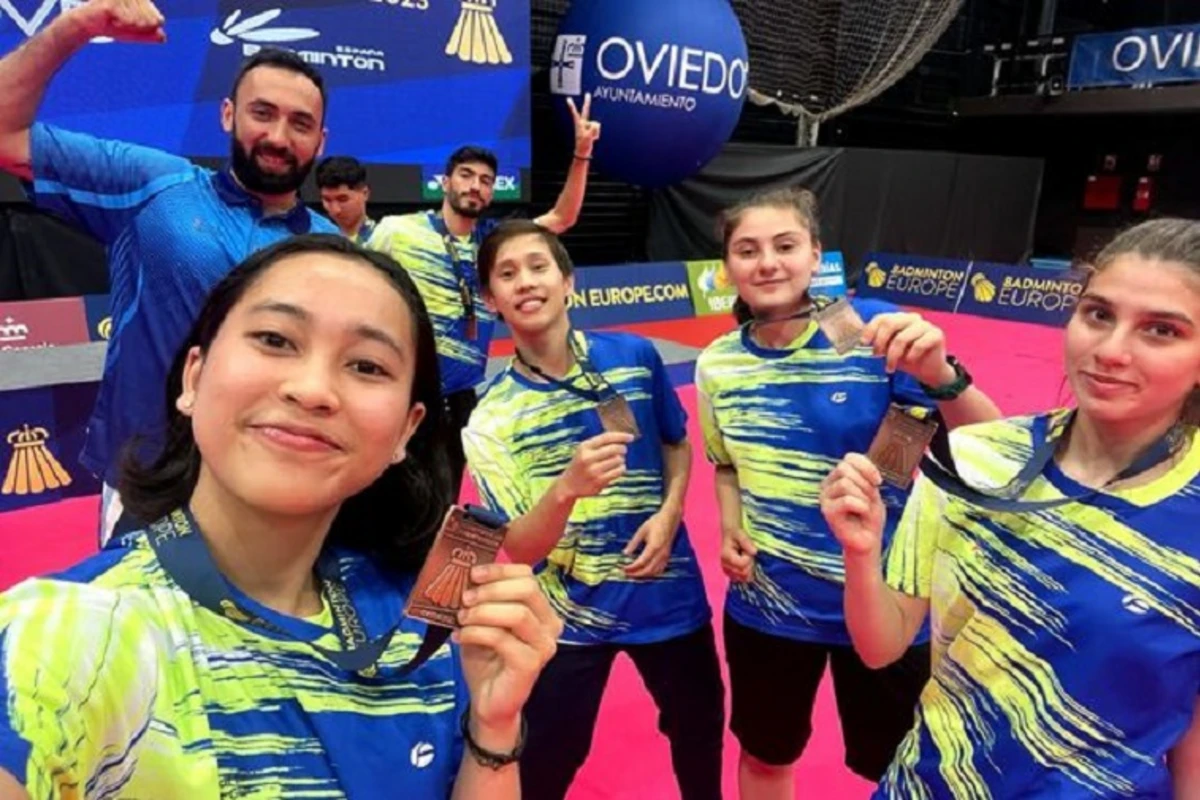 Азербайджанская команда по бадминтону стала третьей на межклубном чемпионате Европы - ФОТО