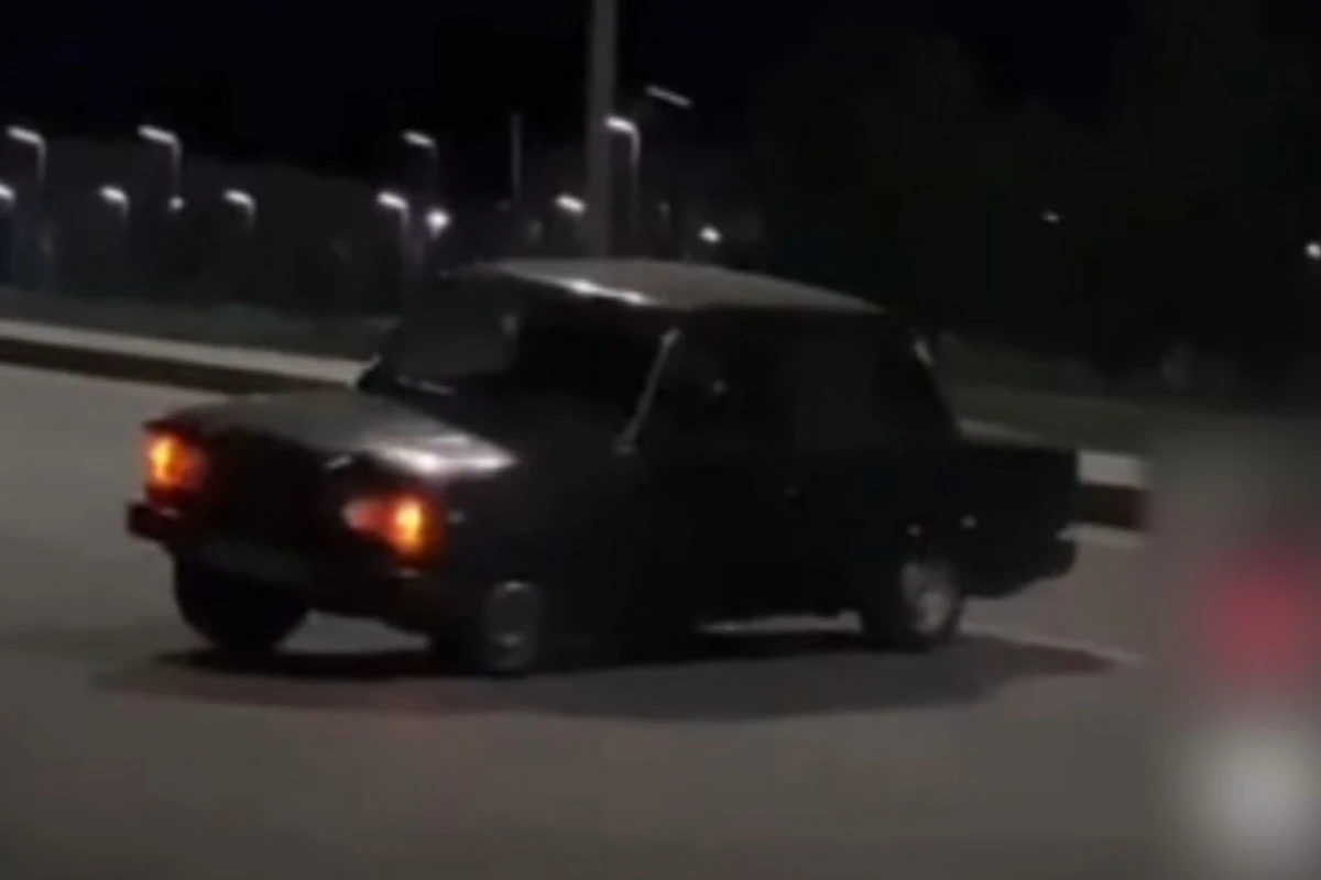 В Гяндже задержан автохулиган - ВИДЕО