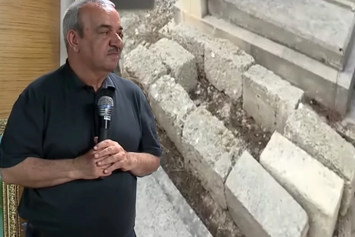 Meyxanaçı Ağamirzə özü üçün hazırlatdırdığı qəbri ziyarət edib - VİDEO