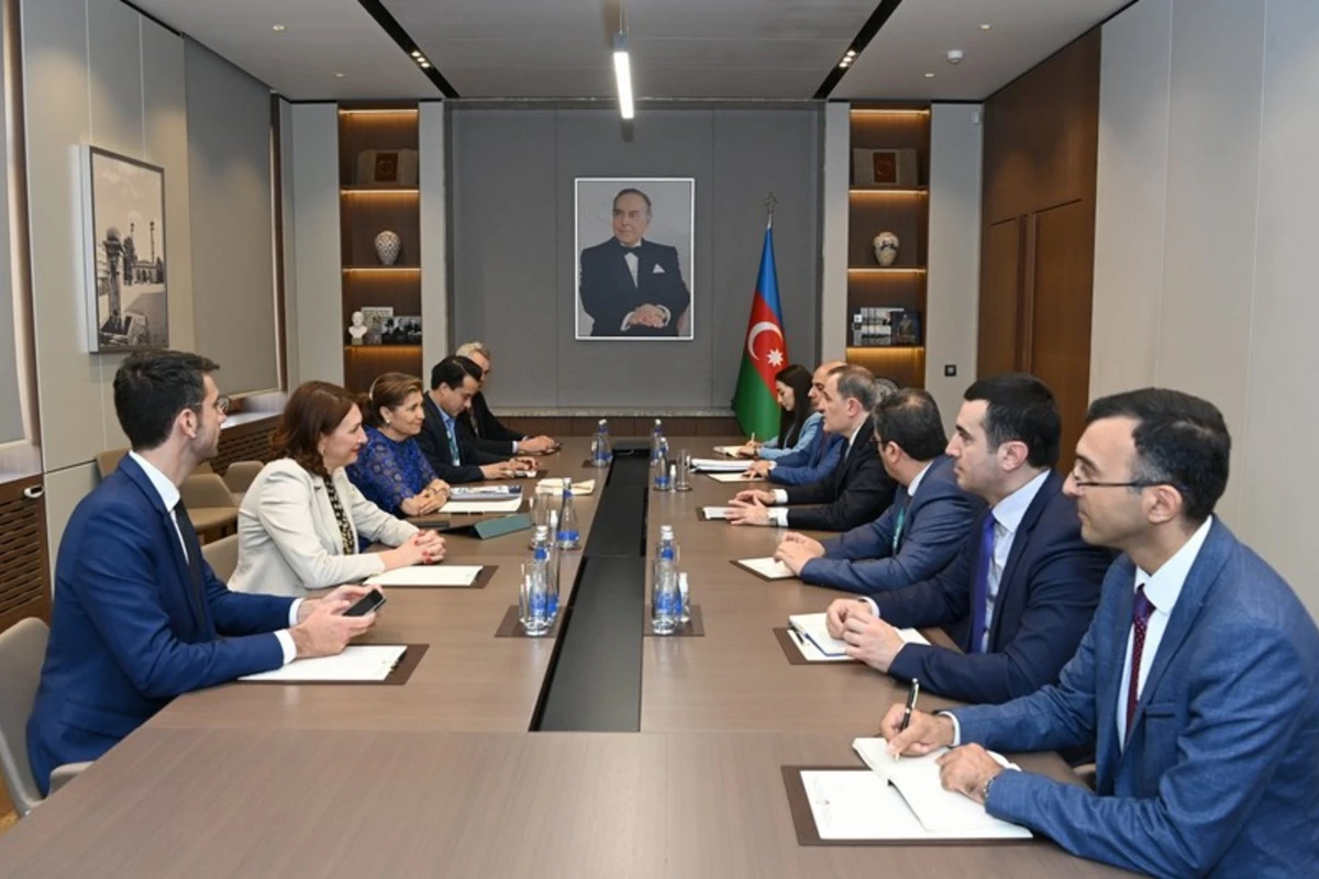 Ceyhun Bayramov UNESCO-nun İcraiyyə Şurasının prezidenti ilə görüşüb - YENİLƏNİB - FOTO