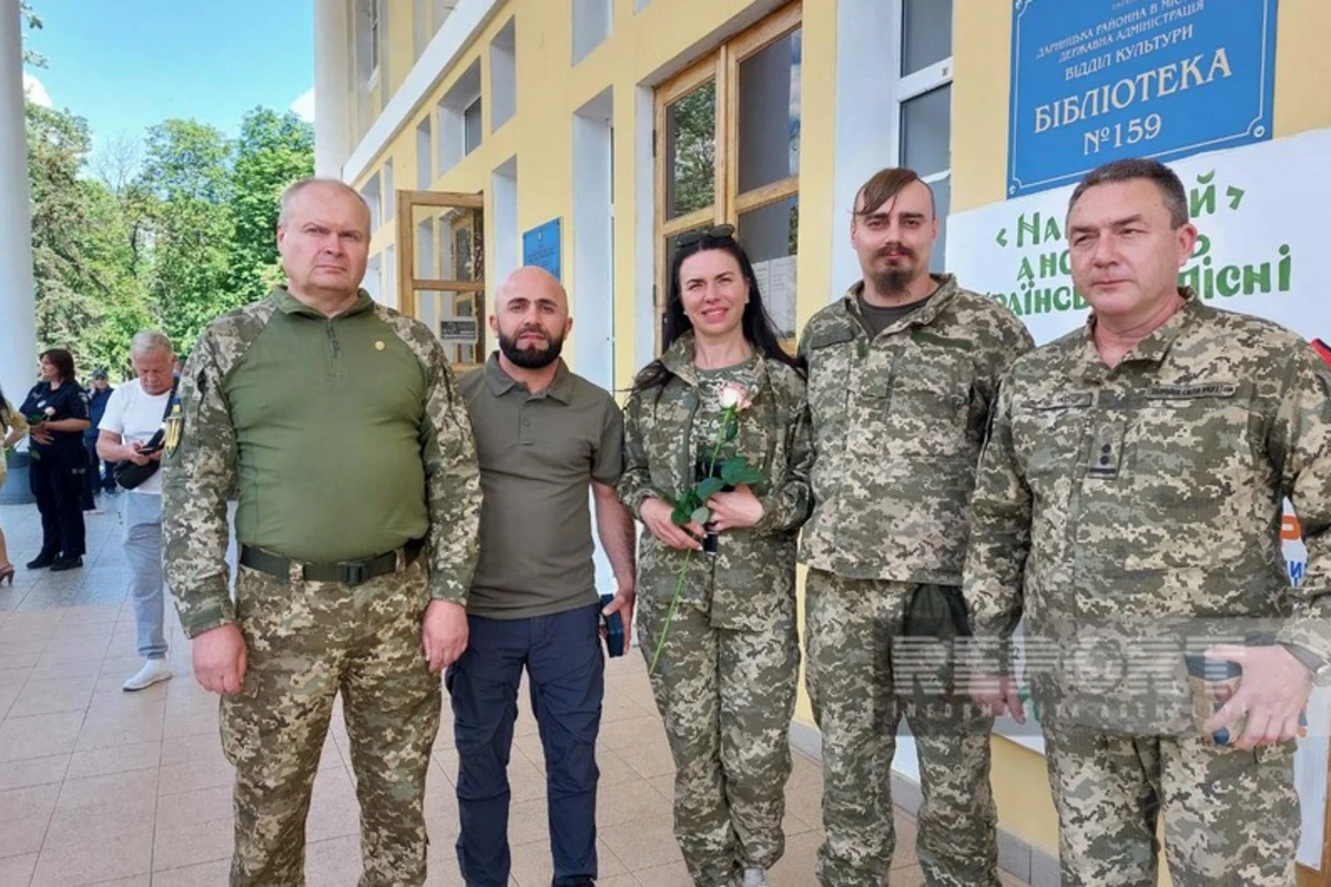 В Украине еще один азербайджанец награжден медалью - ФОТО