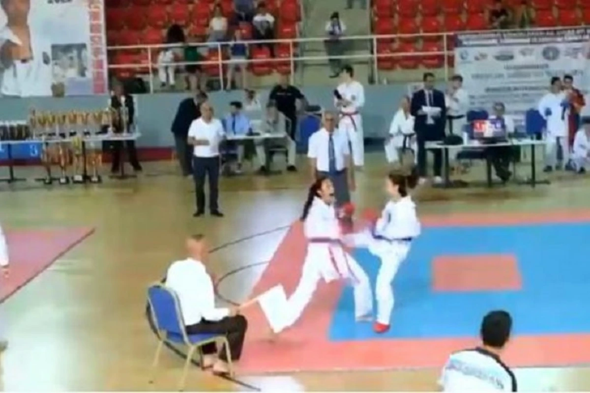 Batumidə keçirilən karate çempionatında növbəti erməni təxribatı - VİDEO