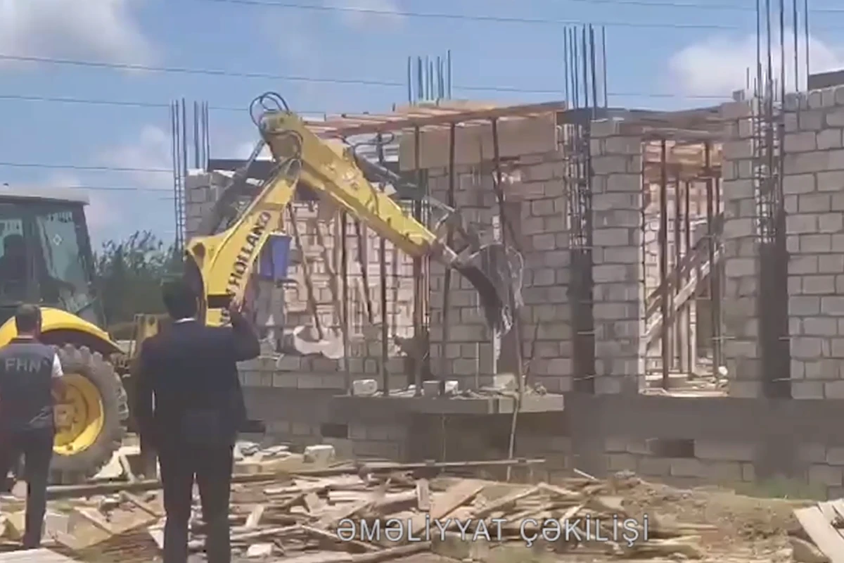МЧС предотвратило незаконного строительства - ВИДЕО