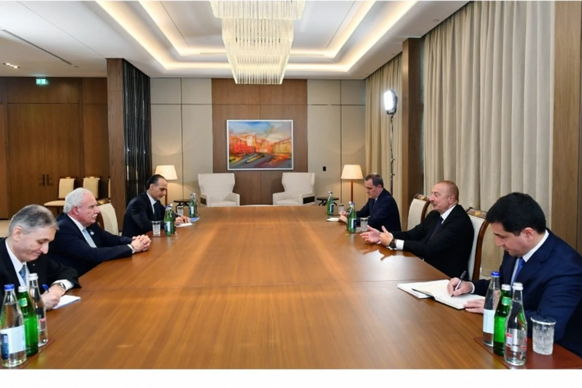 Prezident İlham Əliyev Fələstinin xarici işlər nazirini qəbul edib - YENİLƏNİB