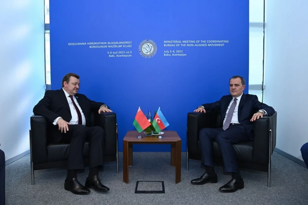 Ceyhun Bayramov belaruslu həmkarı ilə görüşüb - FOTO