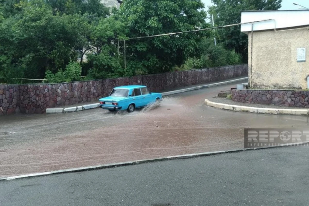 Daşkəsəndə leysan yağışlar təsərrüfata ziyan vurub - FOTO