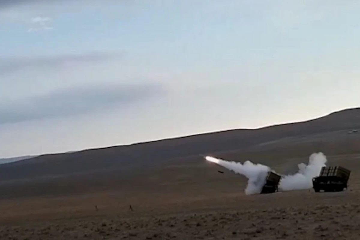 Кадры применения БПЛА Хароп во время Товузских боев - ВИДЕО